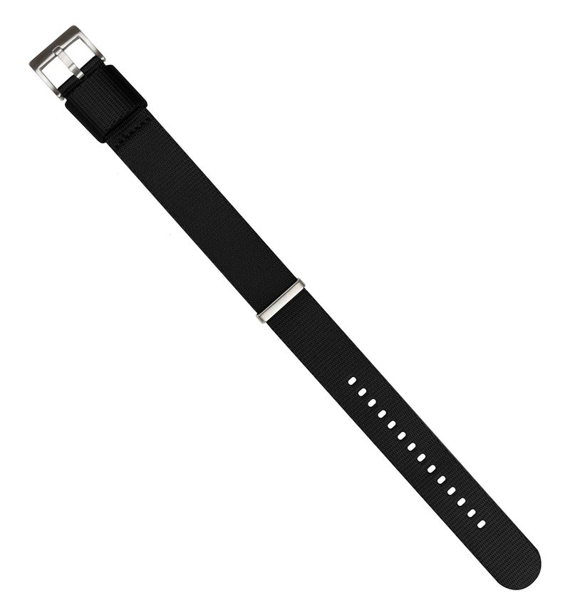 Barton Watch Bands 22mm Black - BARTON Elite NATOÂ® Style Watch Strap - Stainless Steel Buckle - Seat Belt Nylon Watch Bands - Image 5